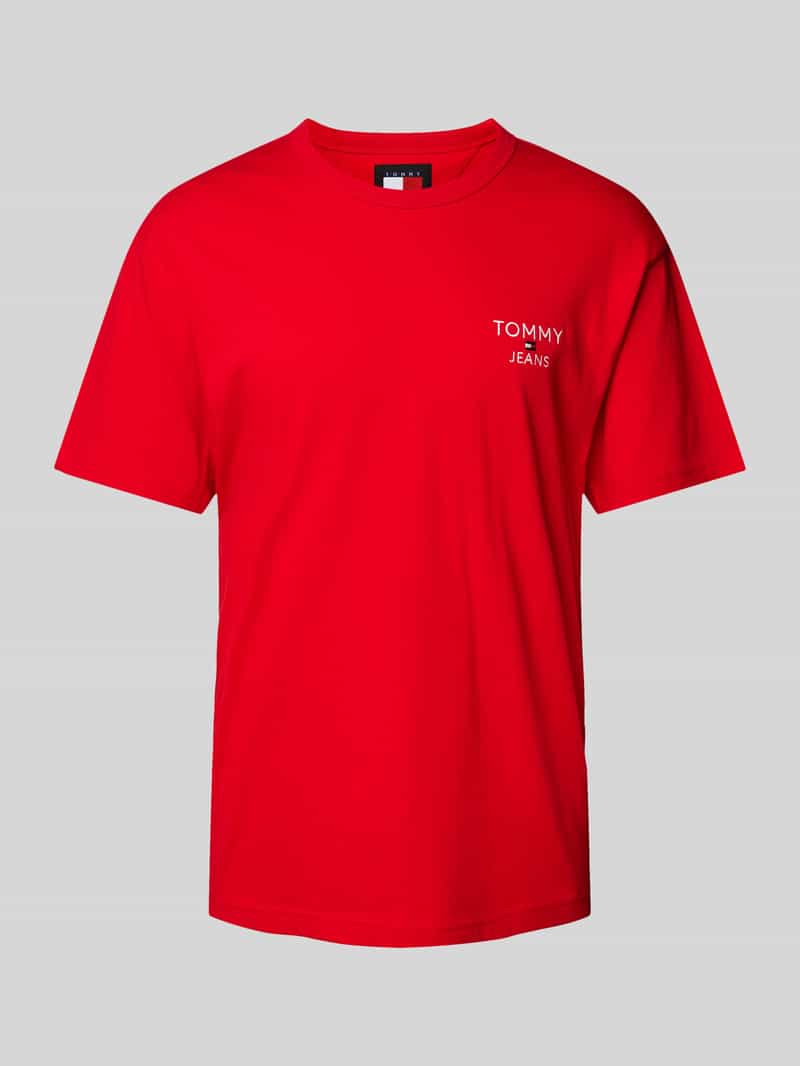 TOMMY JEANS T-shirt Slim Essential Rib V-Neck Rippshirt