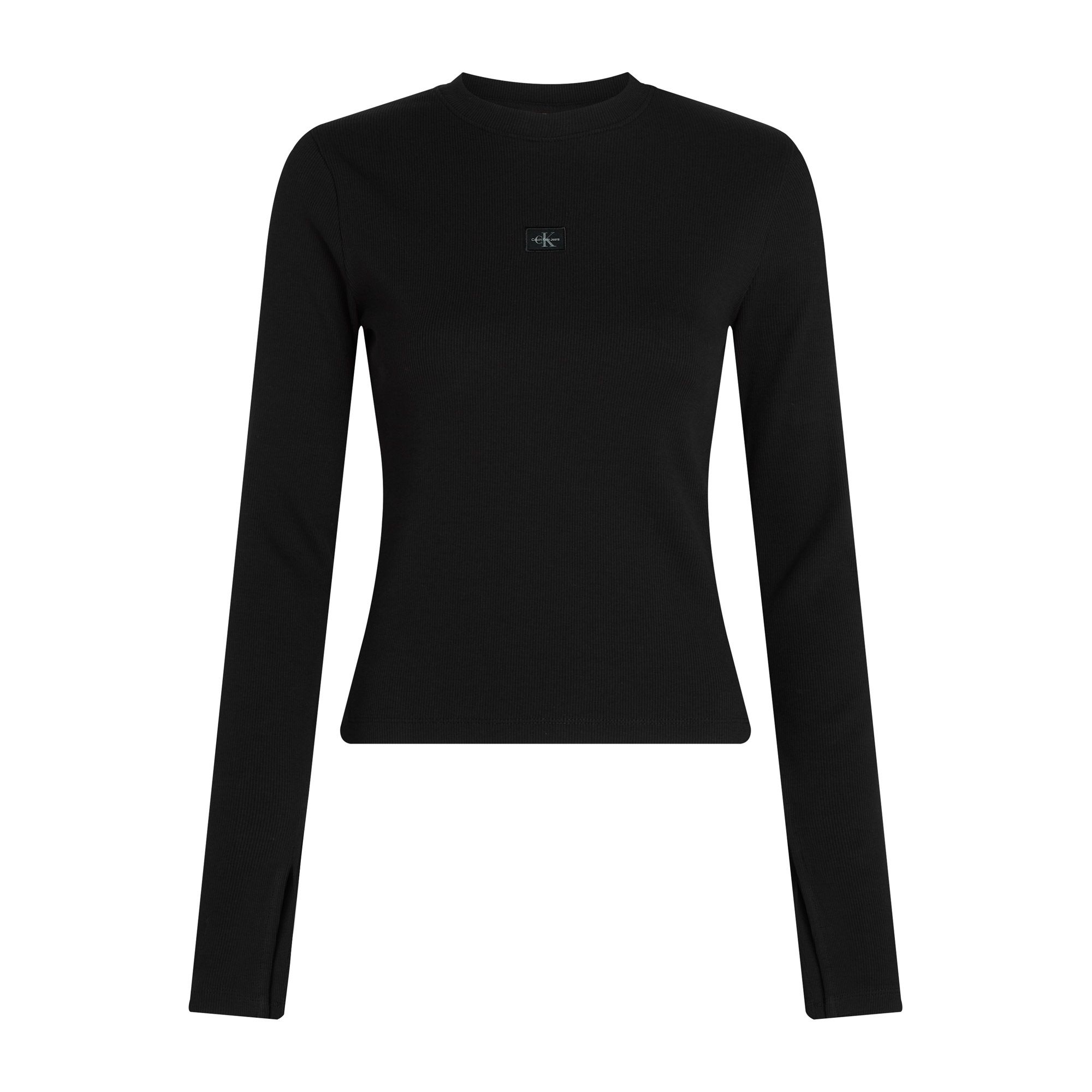 Calvin Klein Lange top WOVEN LABEL RIB LS TOP