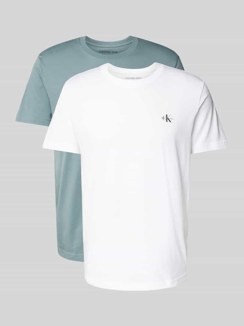 Calvin Klein T-shirt 2 PACK MONOLOGO T-SHIRT (Set van 2)