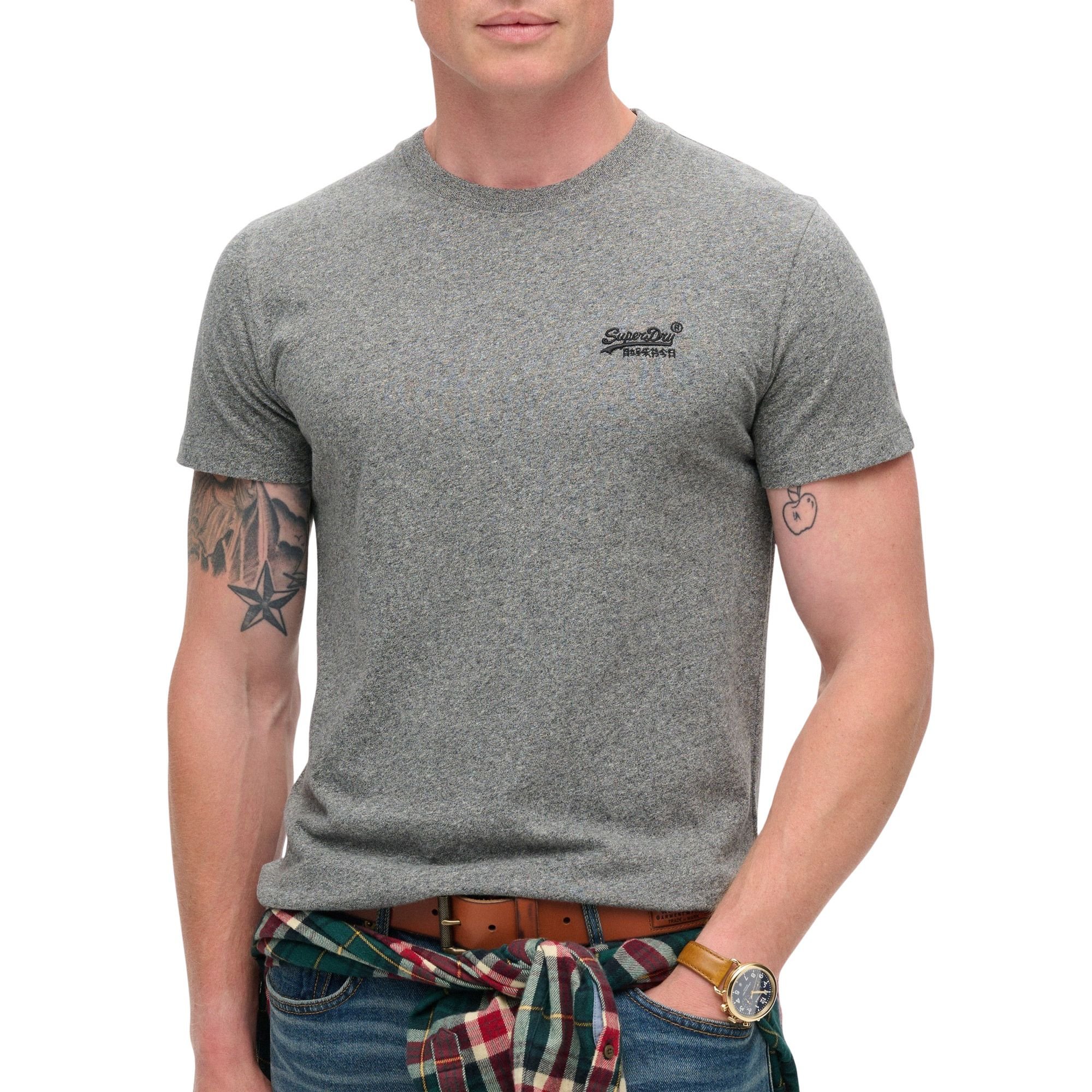 Superdry Shirt met ronde hals Organic Cotton Essential Logo T-Shirt