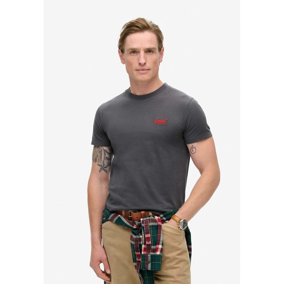 Superdry Shirt met ronde hals Organic Cotton Essential Logo T-Shirt