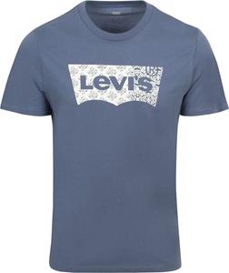 Levi's T-Shirt Graphic Logo Bandana Indigo