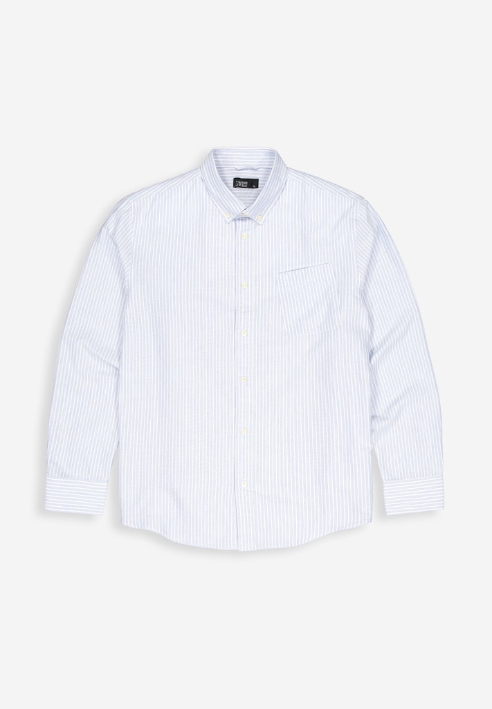 Butcher of Blue aidan oxford bold stripe shirt m2514018 823-horizon blue