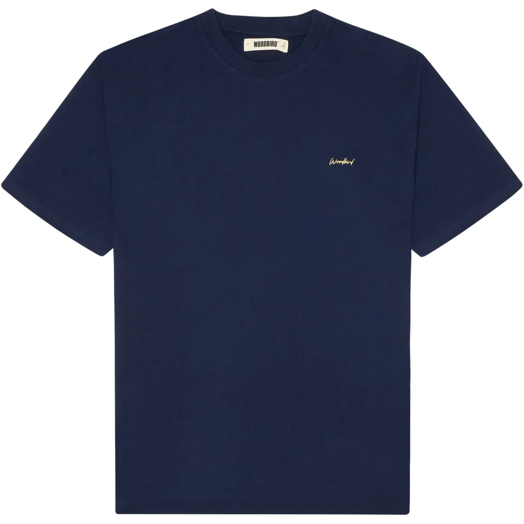 Woodbird Wbbaine pose tee 2516-412 navy r