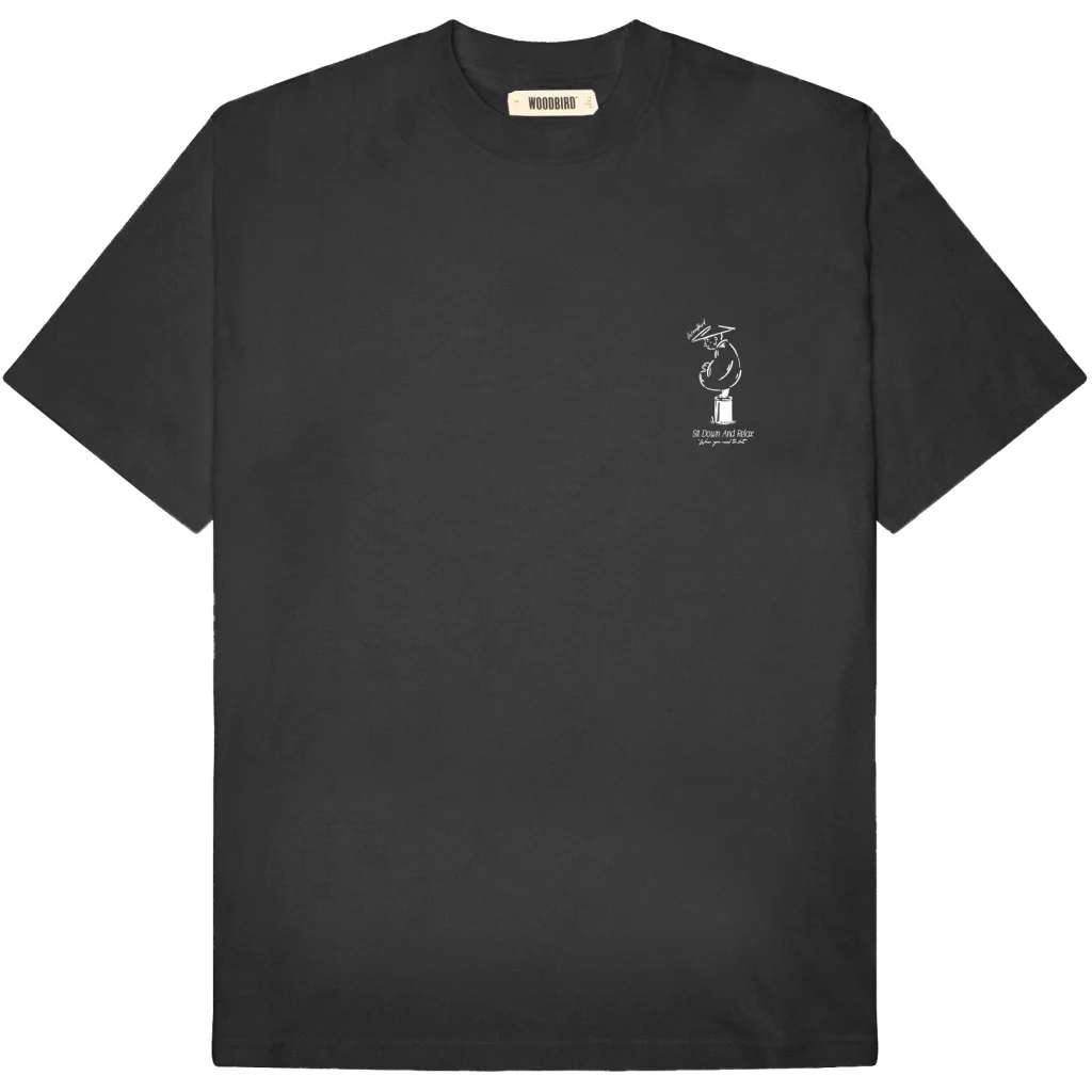 Woodbird Wbbaine relax tee 2616-417 black