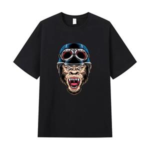 Nomi Zomer Heren T-shirt Hoge Kwaliteit Katoen Korte Mouwen Print T-shirt Dames T-shirt Mode Sport Shirt Casual Jogging Top S zwart