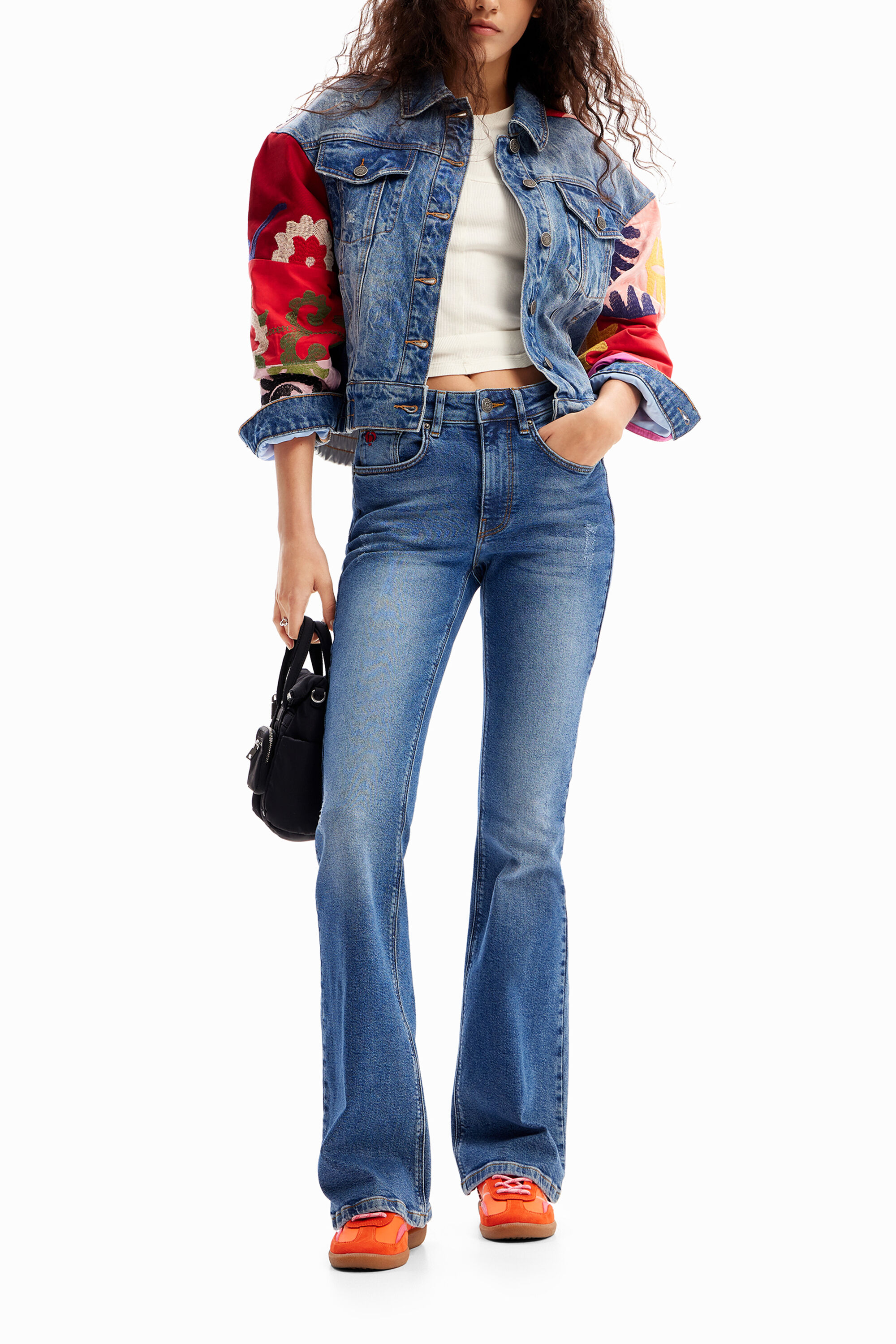 Desigual Flared push-up jeans - BLUE