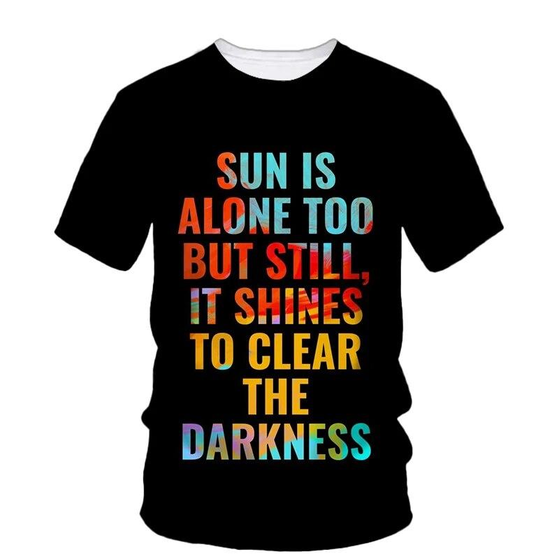 Chengyu Mode Originaliteit Nieuwe Inspirerende Slogans grafische t-shirts Voor Mannen Zomer Trend Casual Fun Persoonlijkheid Gedrukt O-hals T-shirts XXS