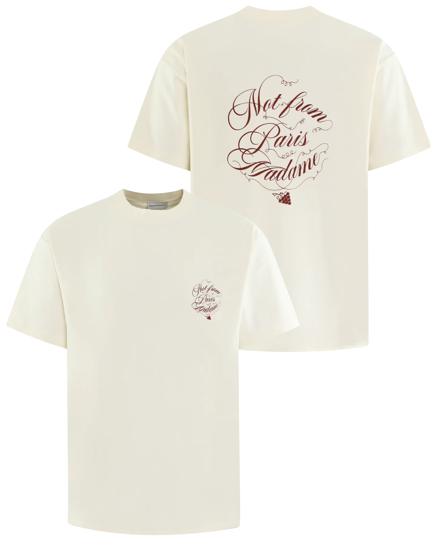 Drole De Monsieur Heren le t-shirt vignes