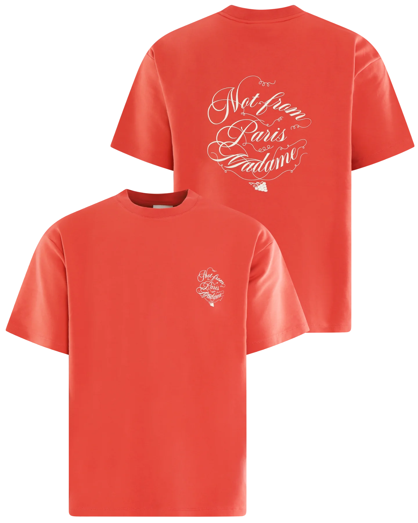 Drole De Monsieur Heren le t-shirt slogan vignes
