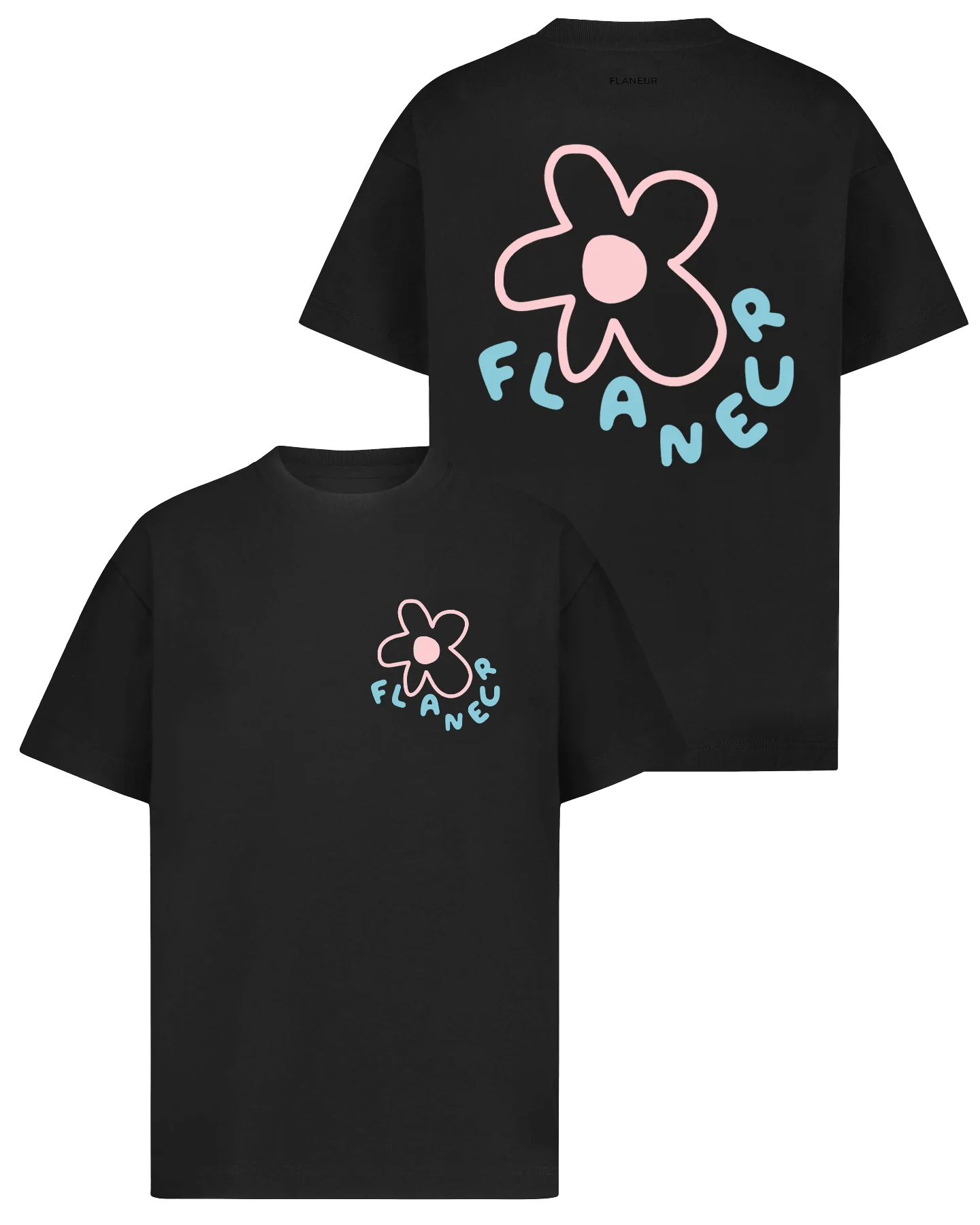 Flaneur Homme Heren blossom t-shirt /roze