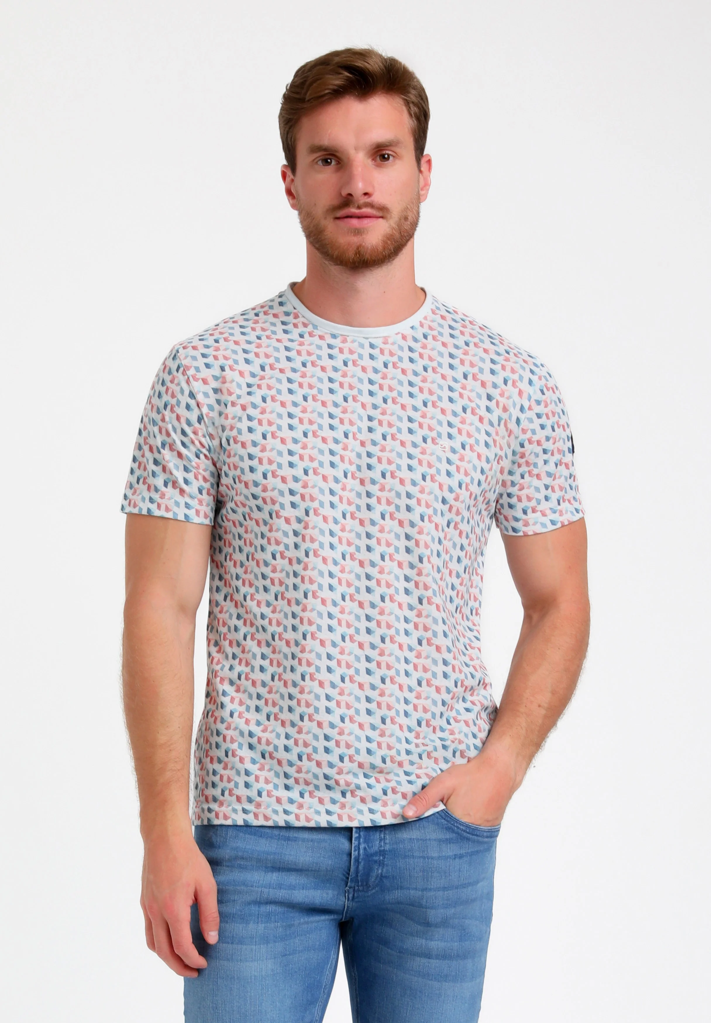 Gabbiano Heren shirt 155512 102 ecru