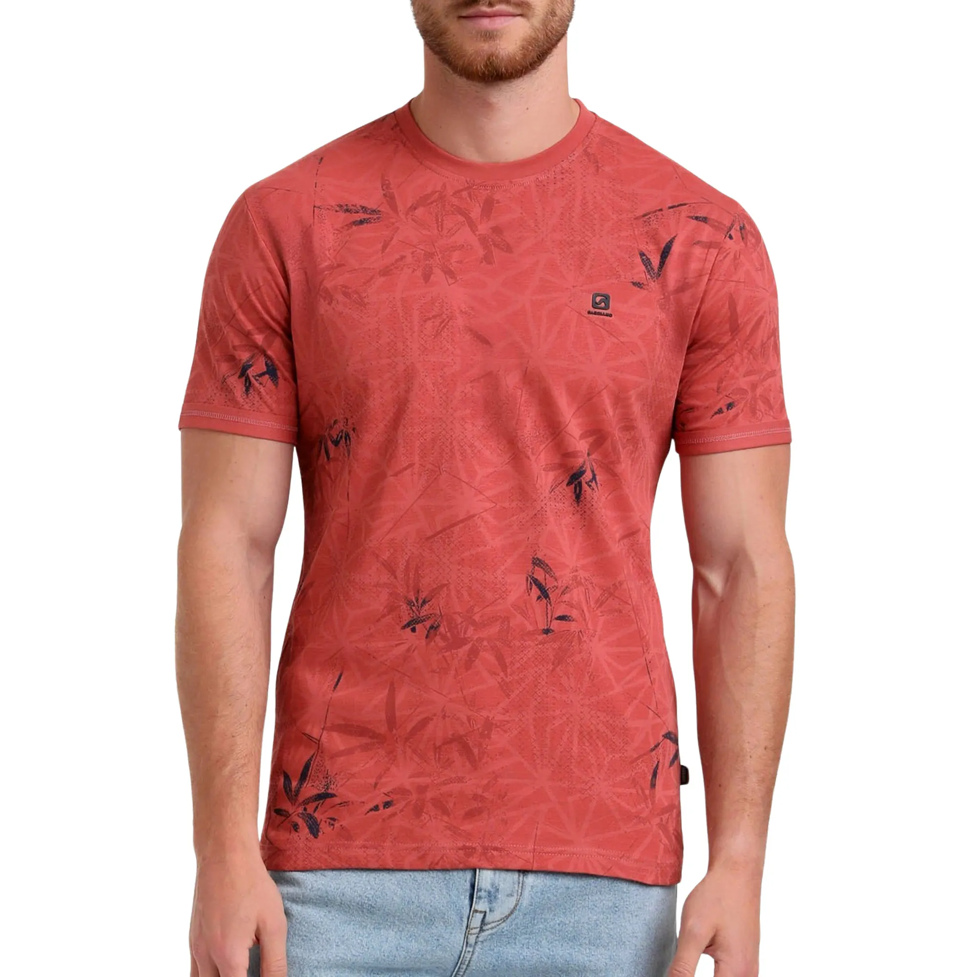 Gabbiano Heren shirt 155513 4000 deep coral
