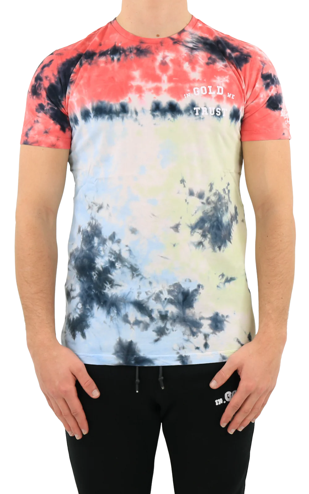 In Gold We Trust Heren tie dye t-shirt
