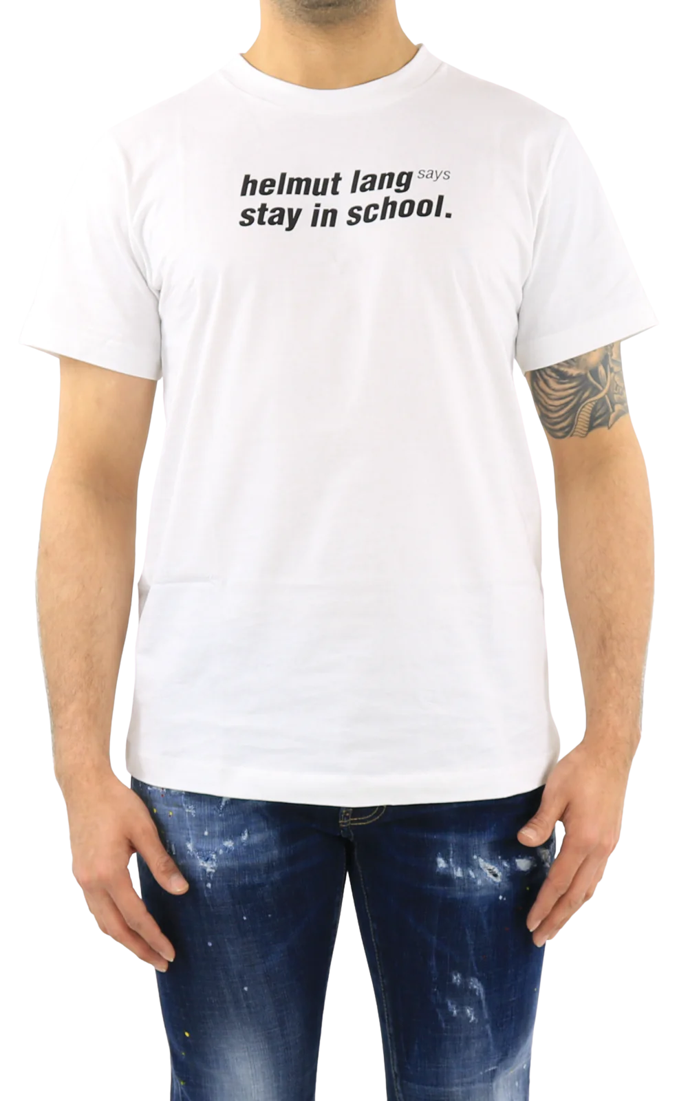 Helmut Lang Heren stay in school