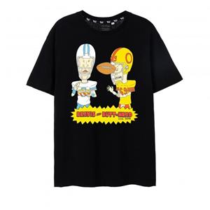 Pertemba FR - Apparel Beavis & Butthead Heren Voetbal T-shirt met korte mouwen L zwart