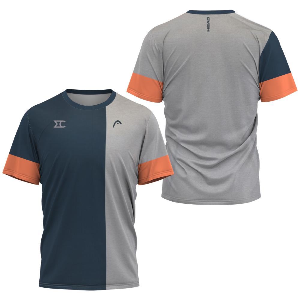 Xin nan zhuang Nieuwe Marin Stand Tenniskleding Herenmode Voert Zweet Af Fitness Korte Mouw Badmintonkleding Sport Ademend Snel Drogende Kleding 6XL