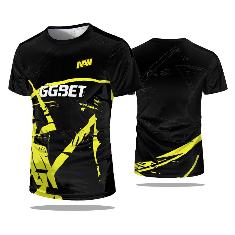 Xuhaijian02 Esports CS GO Game Navi Team Uniform T-shirt Games Speler Wedstrijd Sport Training T-shirt Snel Droog Heren Casual Marine Kleding Tees S