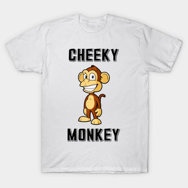 YSM Cotton Tshirt Heren Zomer Cheeky Monkey Bedrukt T-shirt Persoonlijkheid Korte Mouw Tops Mode Casual Zomer T-shirts XS wit