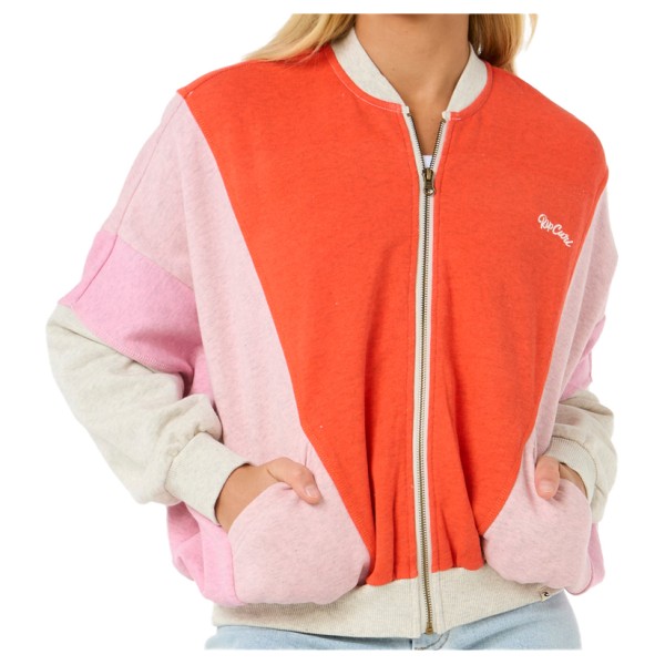 Rip Curl  Women's Colour Block Zip Thru - Trui, rood