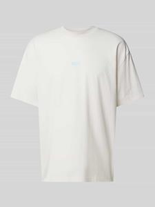OTTO HUGO Blue T-shirt Nalono met logoprint, oversized look met backprint