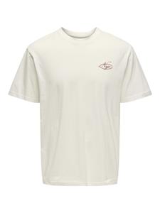 Only & Sons onsvista rlx ss tee 22033627 cloud dancer
