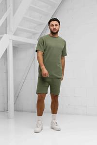Malelions men signature waffle t-shirt mm2-ss25-33 955 musk green