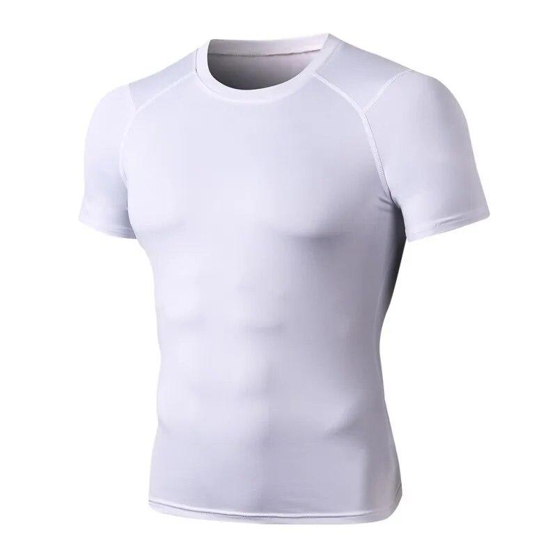 BOOSKU Heren PRO Fitness Hardlooptraining met korte mouwen Sportkleding Hoogelastisch Zweet Sneldrogend T-shirt 2XL