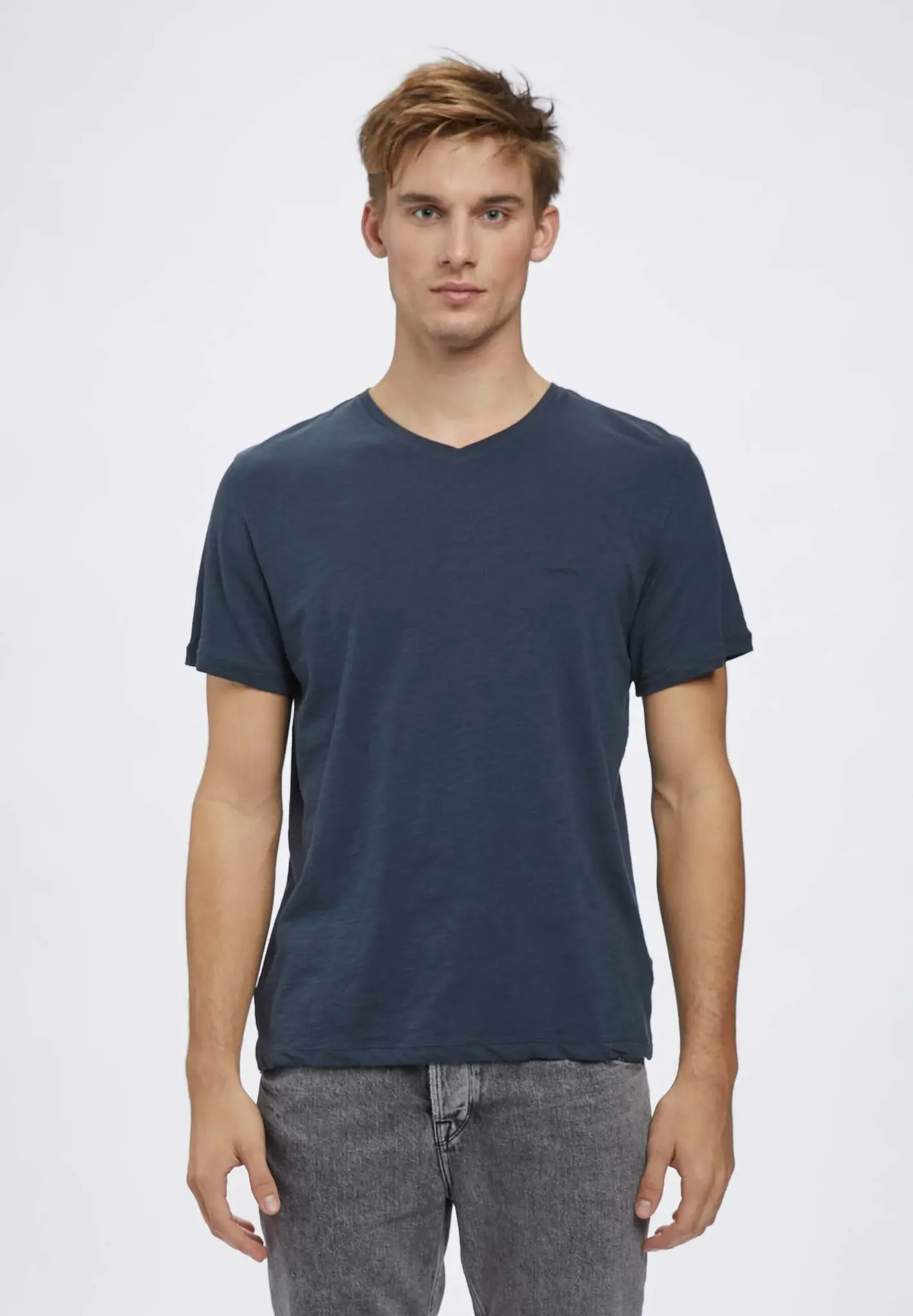Gabba Friend v logo tee navy r 10270