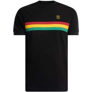 Trojan T-shirt Korte Mouw  Retro gestreept piqué T-shirt