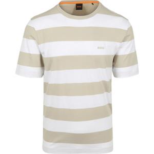 Boss T-shirt  T-shirt Stripe Beige