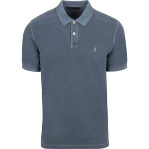 Marc O'Polo T-shirt  Poloshirt Faded Storm Blauw
