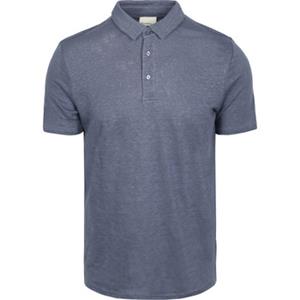Knowledge Cotton Apparel T-shirt  Knowledge Polo Regular Linnen Indigo