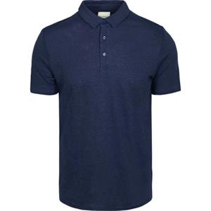 Knowledge Cotton Apparel T-shirt  Knowledge Polo Regular Linnen Navy