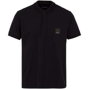 Emporio Armani T-shirt  Lounge Quarter Zip Polo Shirt Black