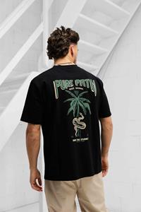 Pure Path Loose fit crewneck ss t-shirts black