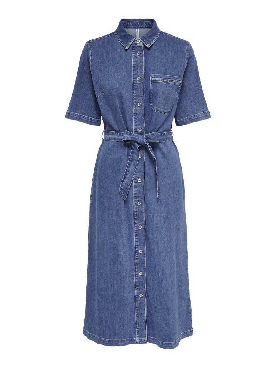 Only Onllana ss long dress dnm rea258 no blue denim