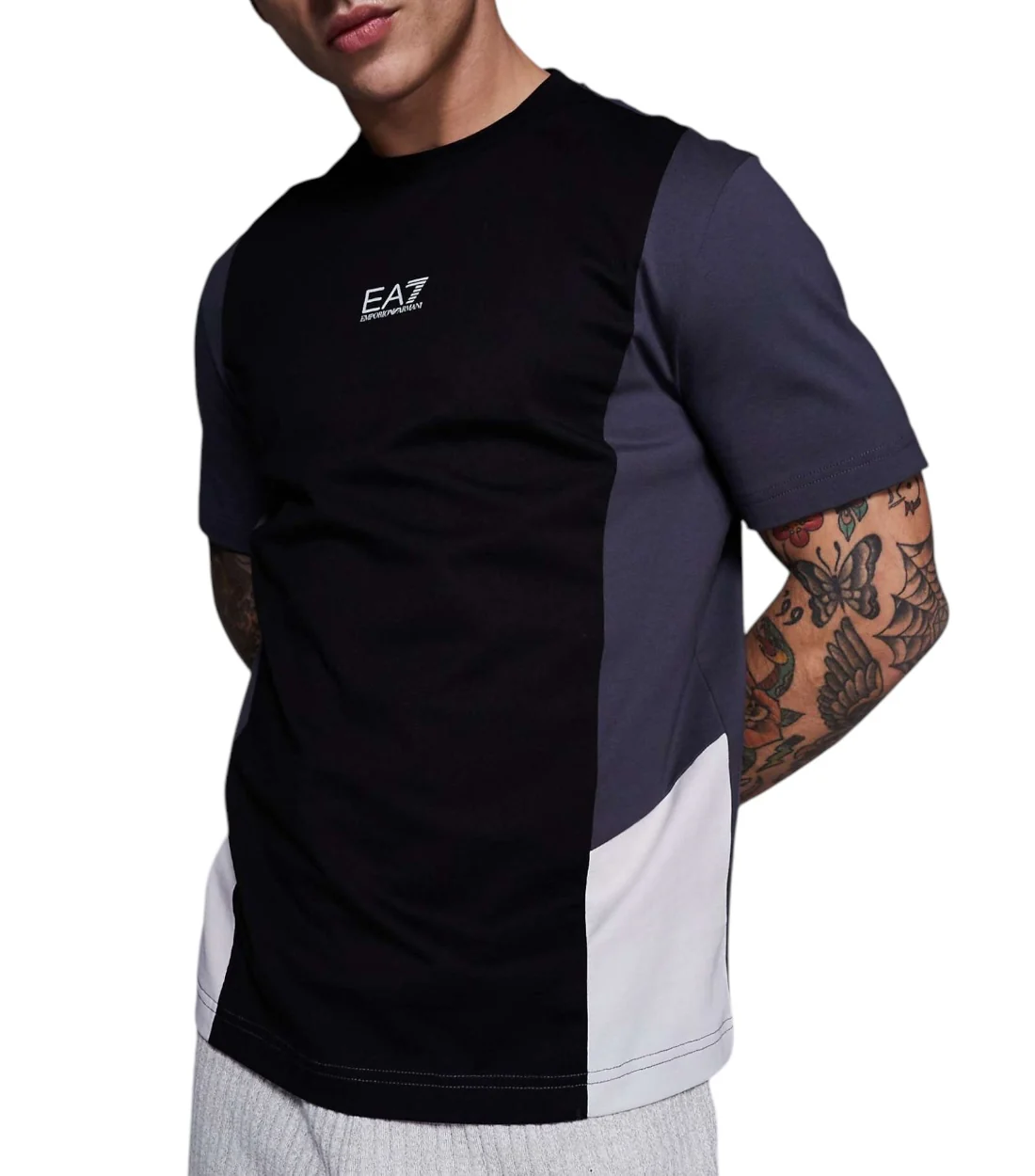 EA7 T-shirt met kleurblokken