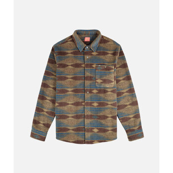 Oxbow Overhemd Lange Mouw  Overshirt van fleece met print SAO