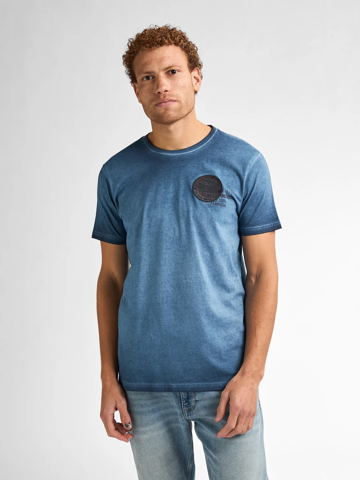 Petrol Industries Heren shirt m-1050-tsr607 5178 navy blue