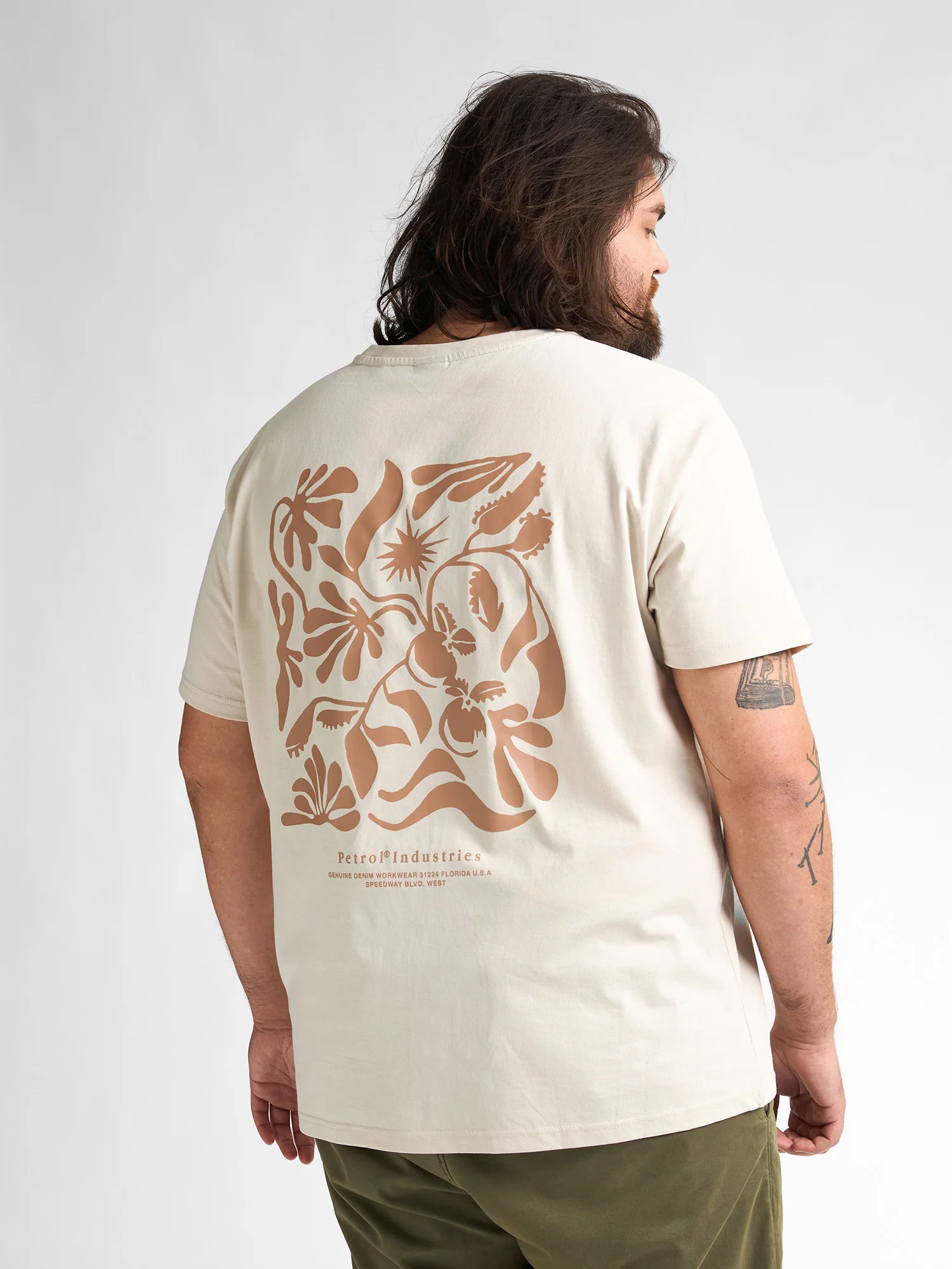 Petrol Industries Heren shirt- m-1050-tsr6210 0112 seashell