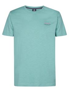 Petrol Industries Heren shirt- m-1050-tsr647 6169 aqua green