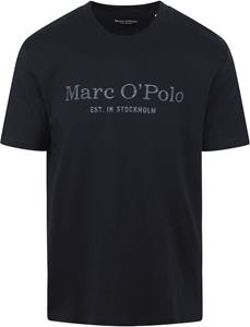Marc O'Polo T-Shirt Logo Donkerblauw