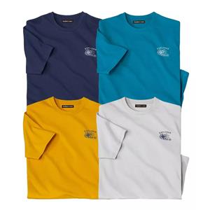 Atlas For Men Heren explorer t-shirt (set van 4)