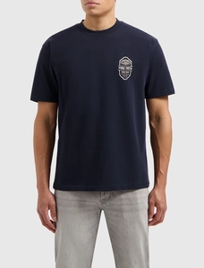 Pure Path Loose fit crewneck ss t-shirts navy