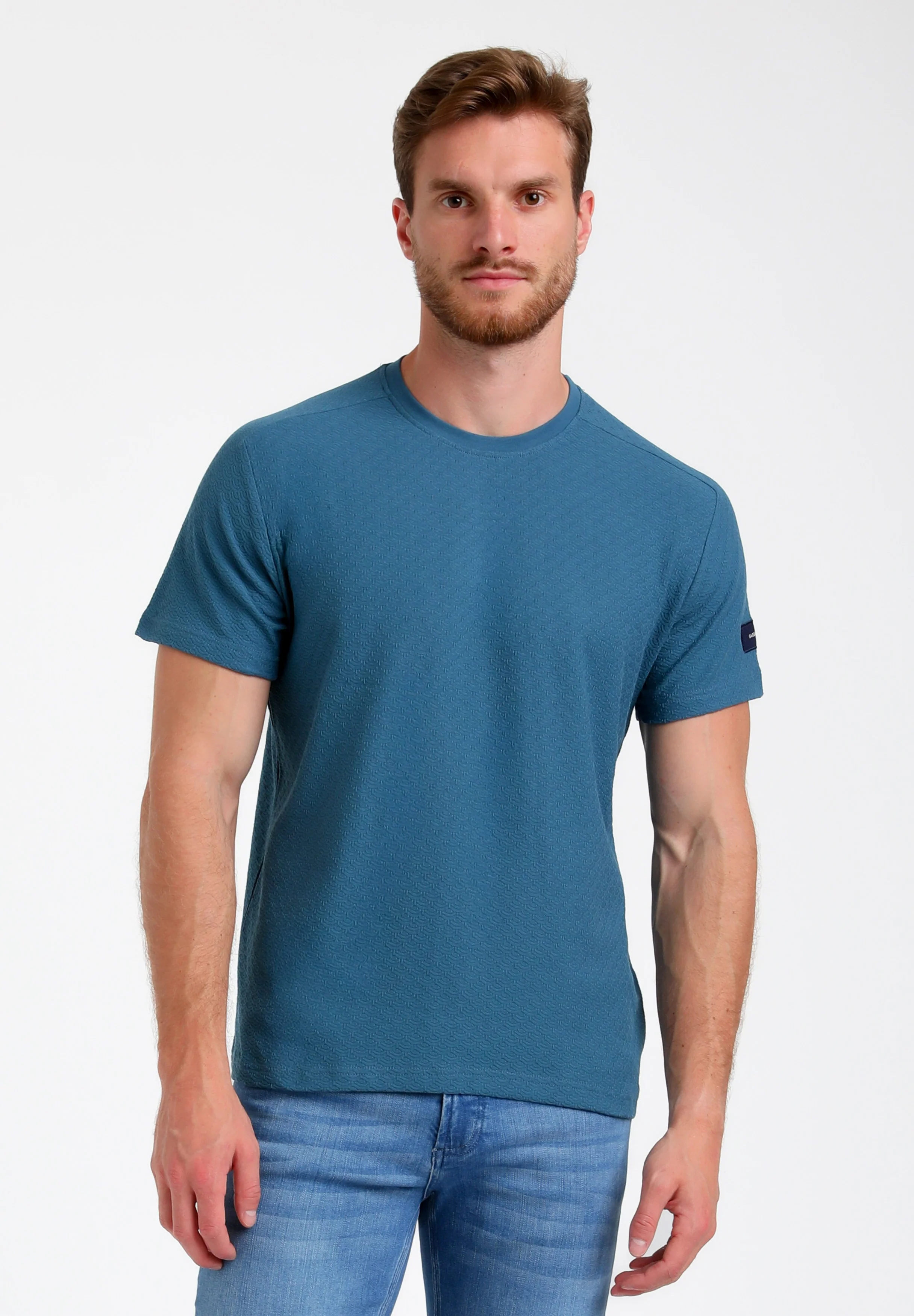 Gabbiano Heren shirt 155519 0003 petrol
