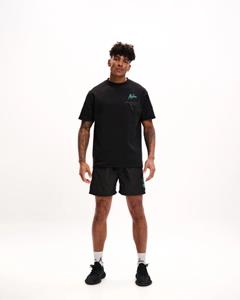 Malelions Sport oversized counter t-shirt black/tu ms2-ss25-05-924