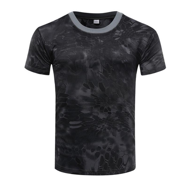 Sunnyway Camouflage sneldrogend ademend compressie T-shirt panty leger tactisch shirt zomer M