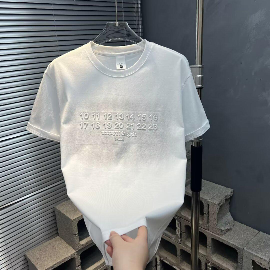 VantaGoods Heren 2024 Luxe Losse Korte Mouw Zomer T-shirt met Ronde Hals 4XL grijze kleur
