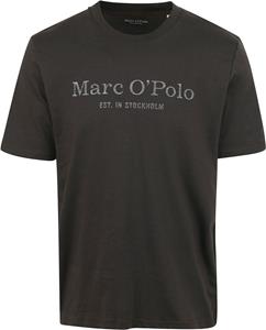 Marc O'Polo T-Shirt Logo Antraciet